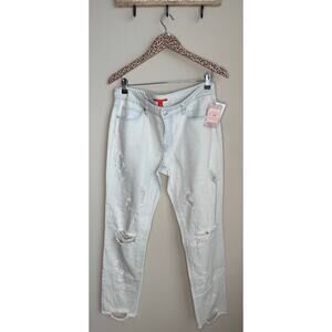 Chelsea & Violet C&V Light Wash Distressed Denim Jeans sz 29